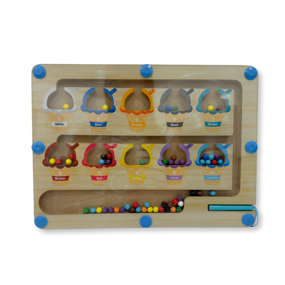 MAGNETIC COLOR & NUMBER MAZE