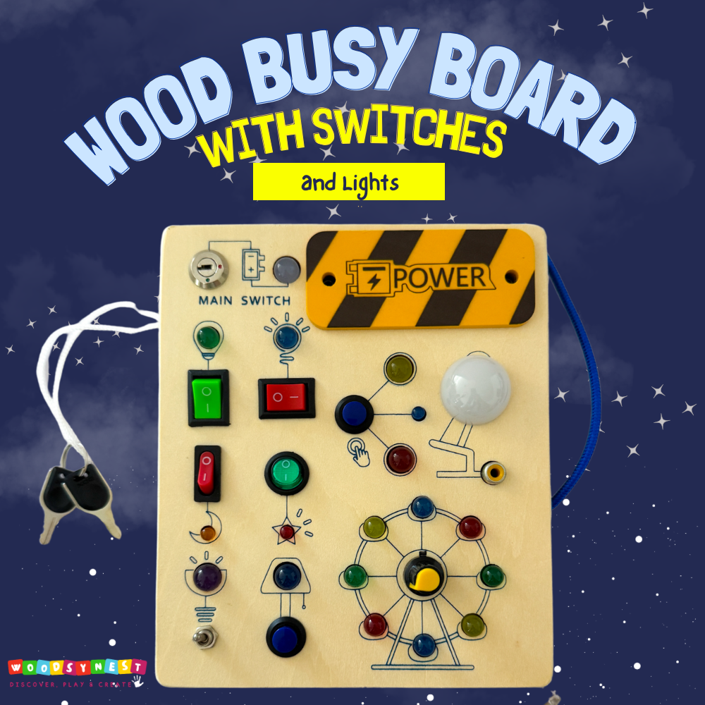 WOOD BUSY BOARD